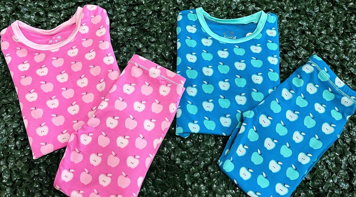 Kickee Pants Print Short Sleeve PJ Set- Tulip Johnny Appleseed