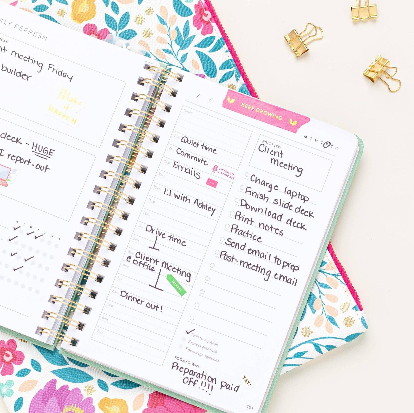 Fresh Start Daily Goal Planner