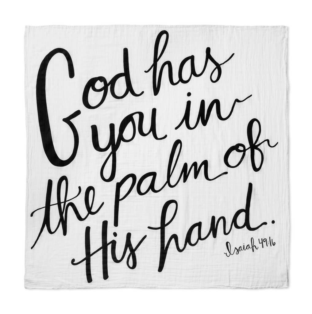 Organic Swaddle Blanket- ISAIAH 49:16