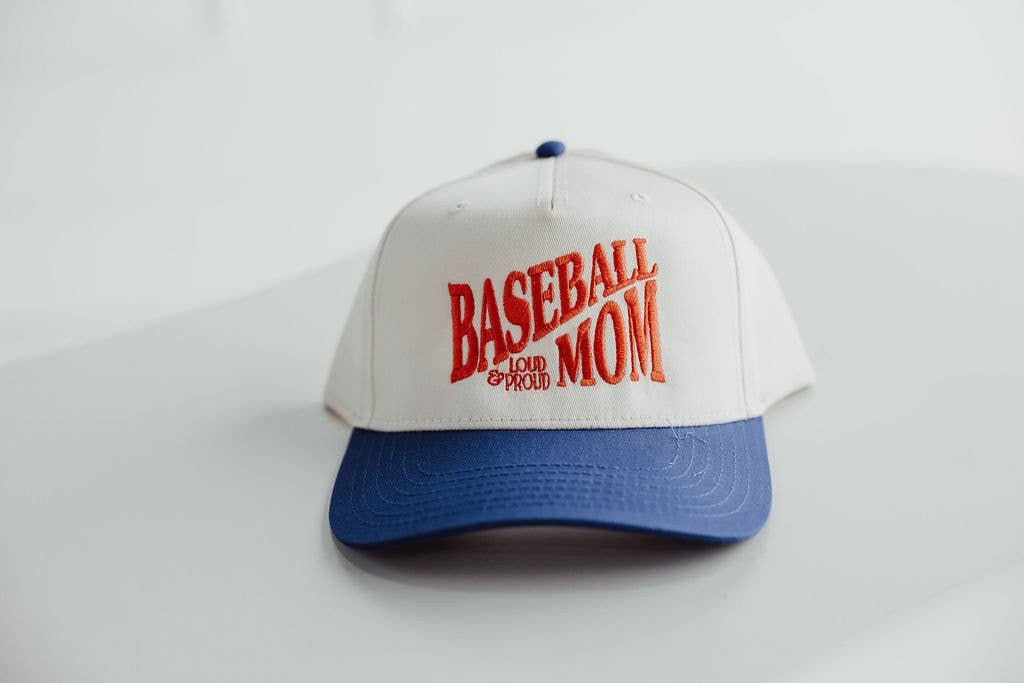 Baseball Mom Vintage Embroidered Hat