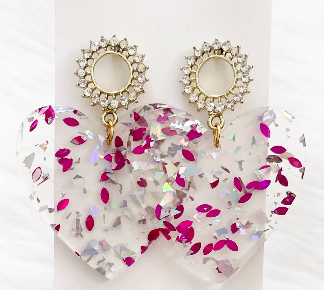 Confetti Heart Earrings