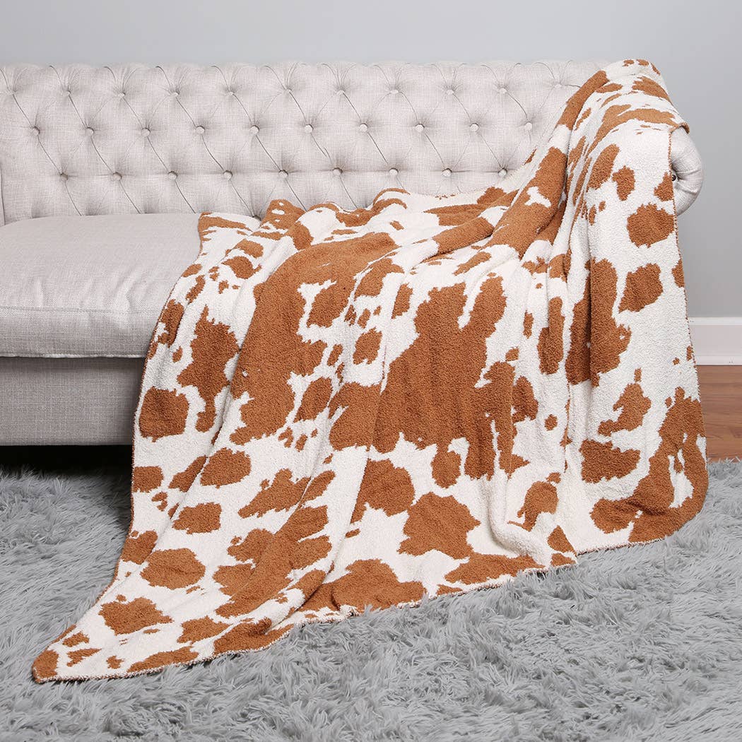 Cow Pattern Throw Blanket