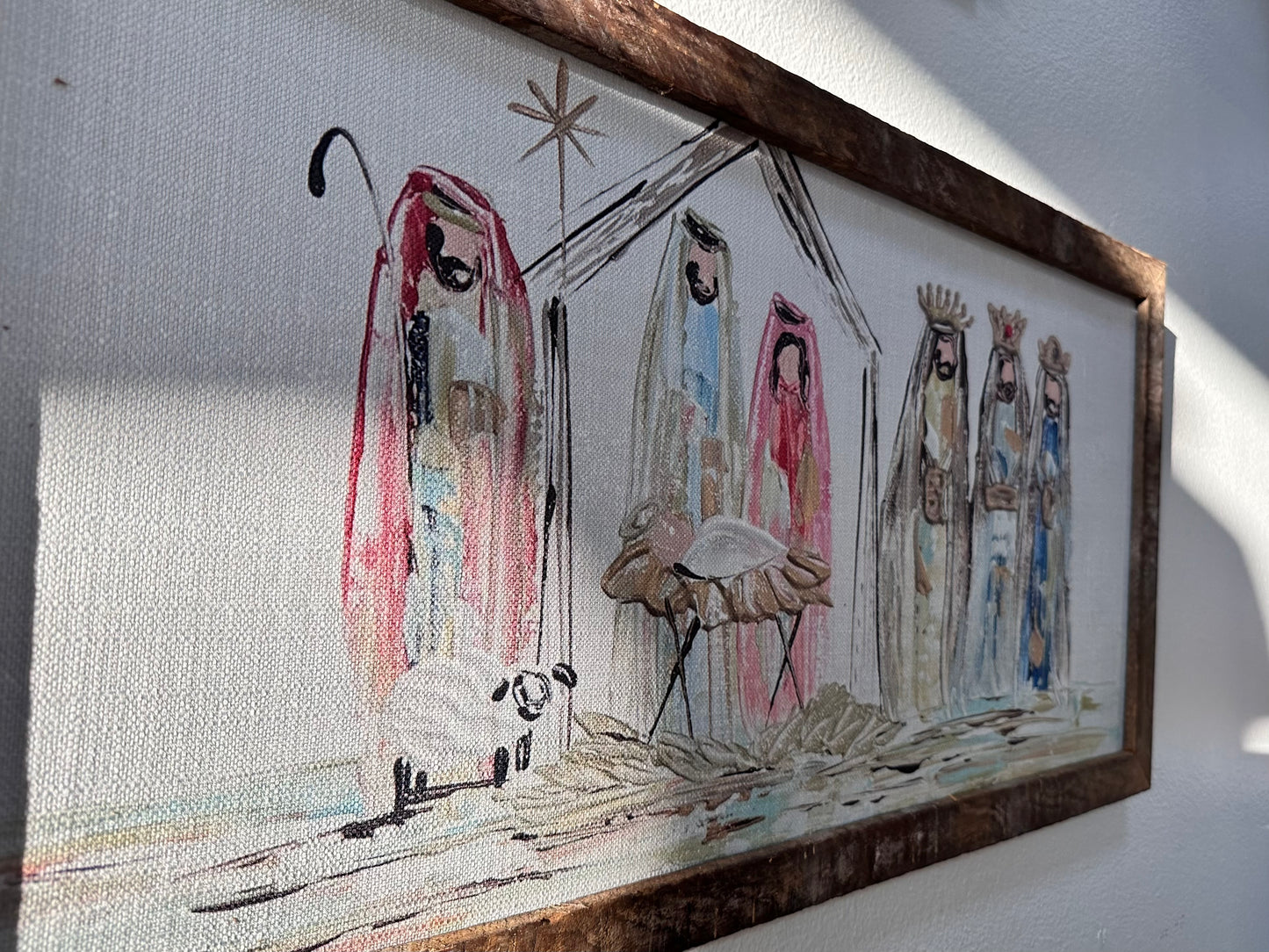 A Nativity Scene Art Canvas