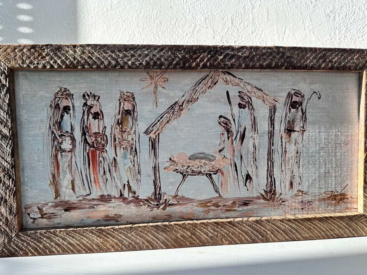 A Nativity Scene Art Canvas