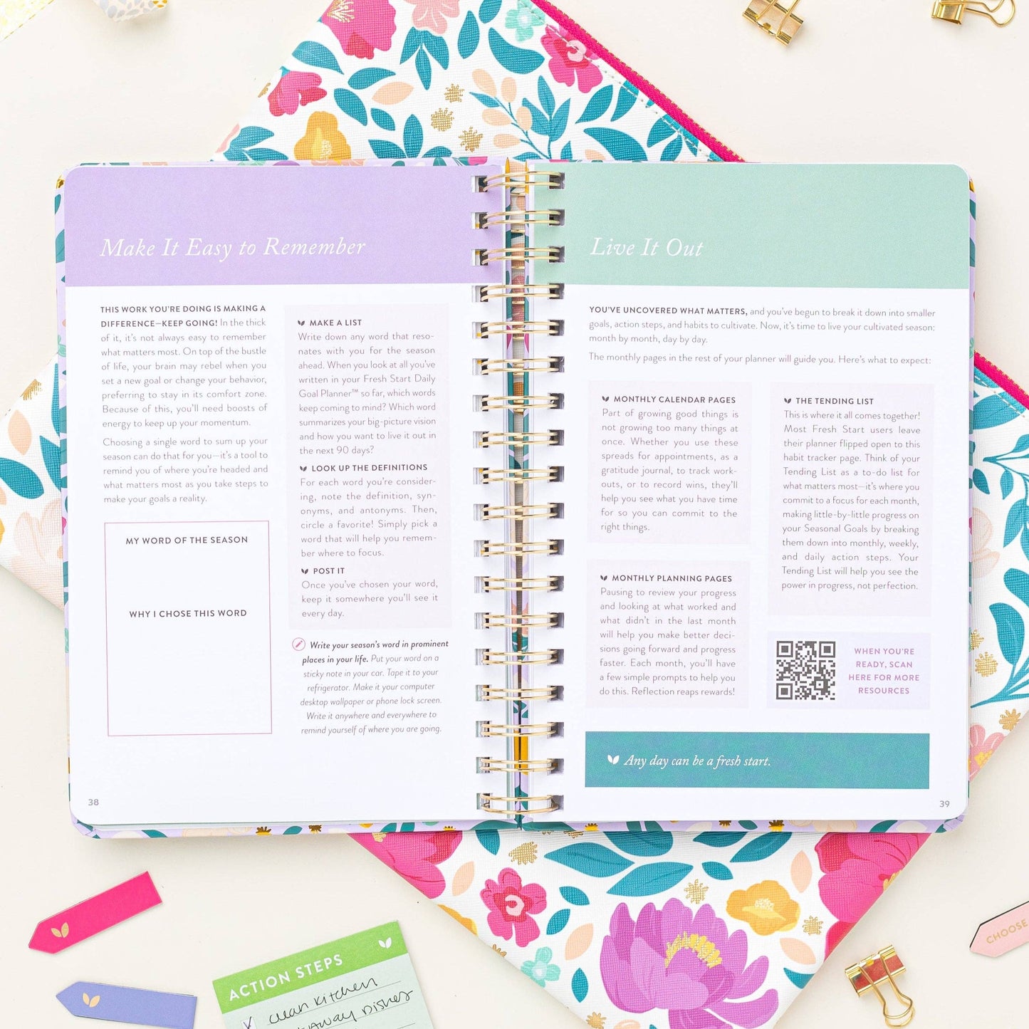 Fresh Start Daily Goal Planner