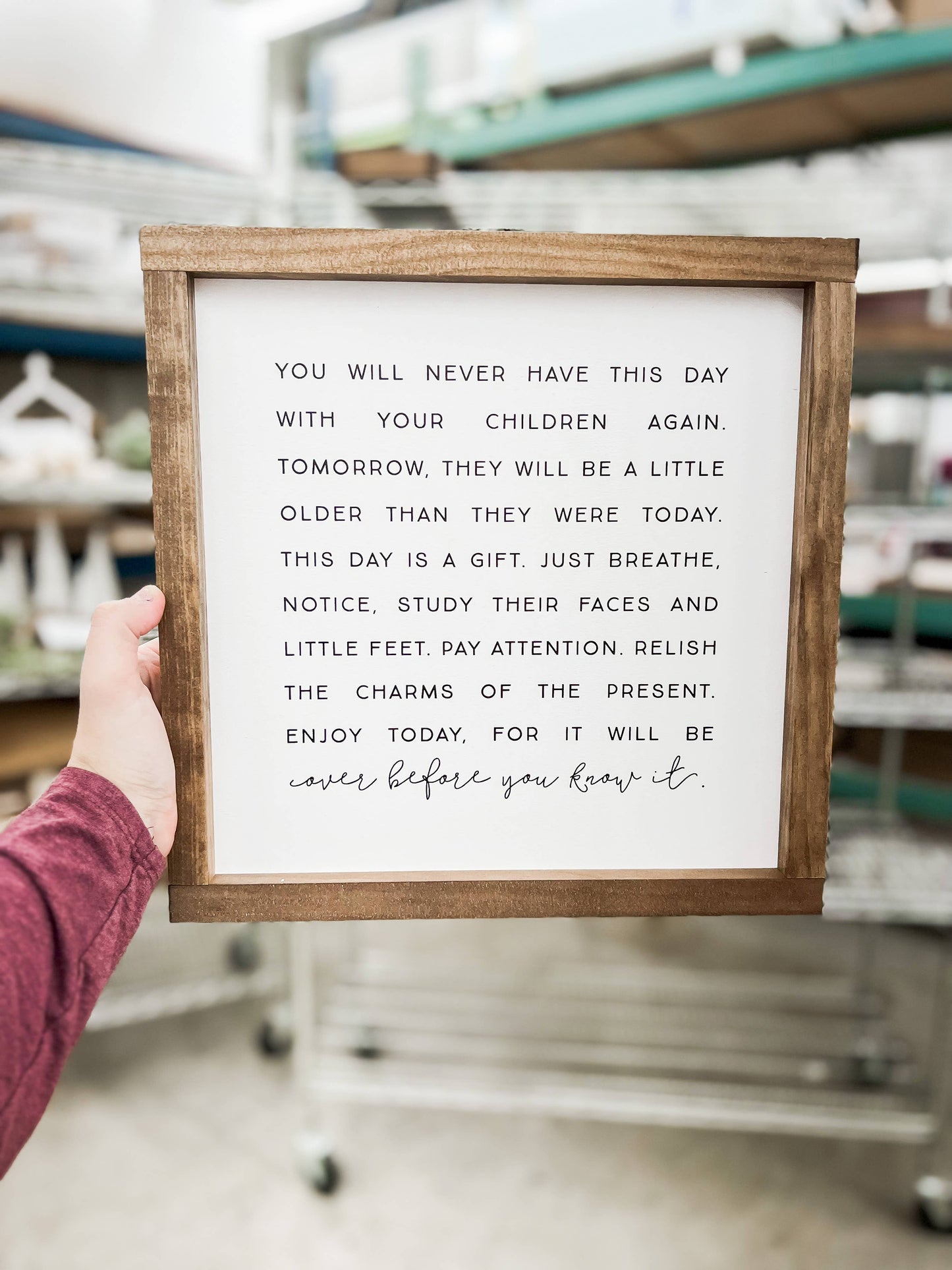 You Will Never Have This Day | Wall Art