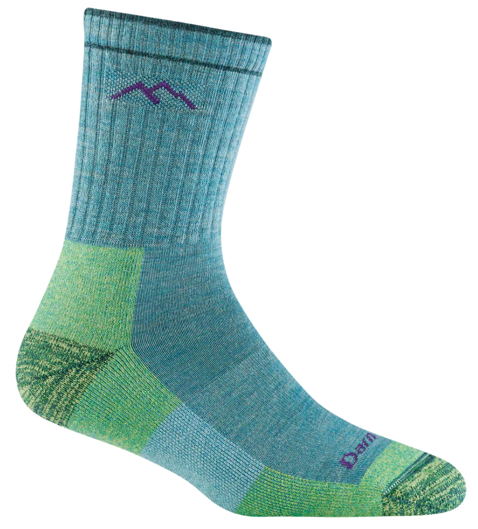 Women’s Hiking Micro Crew- Aqua Heather