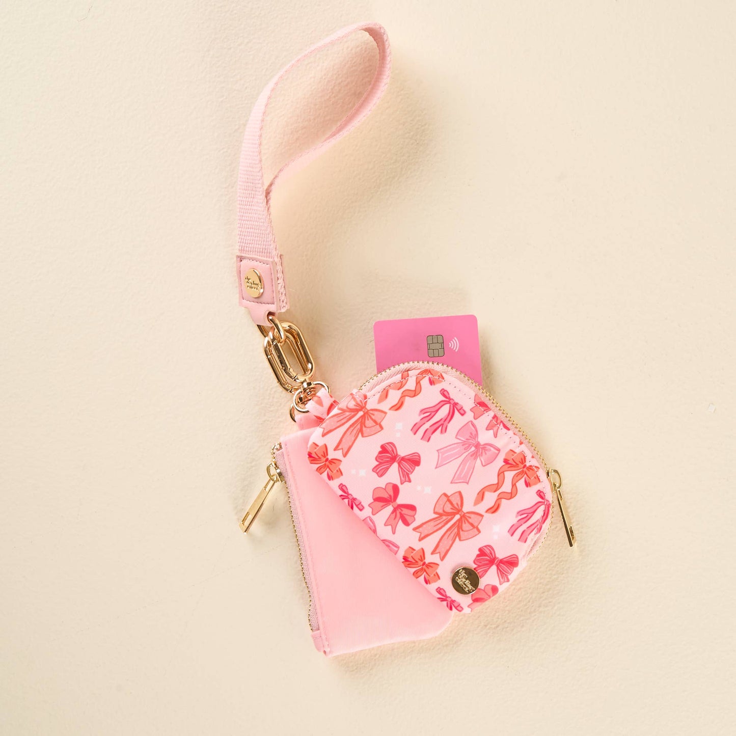 Dynamic Duo Pouch Wristlet-Blushing Bows