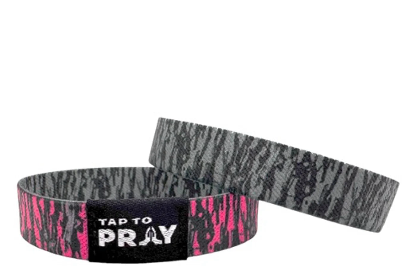 Tap to Pray Wristbands- Tree Bark Camo