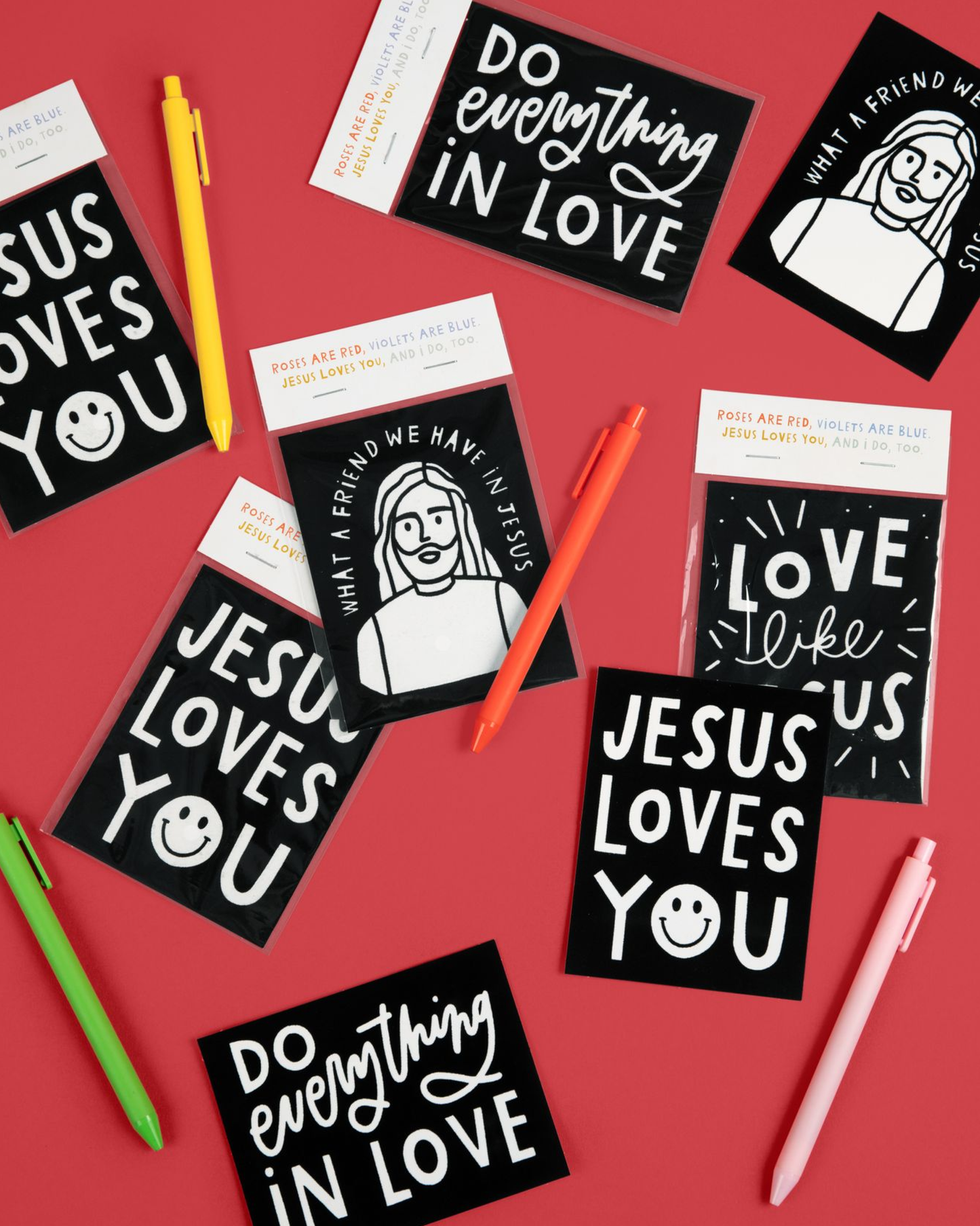 Love Like Jesus Fuzzy Coloring Cards