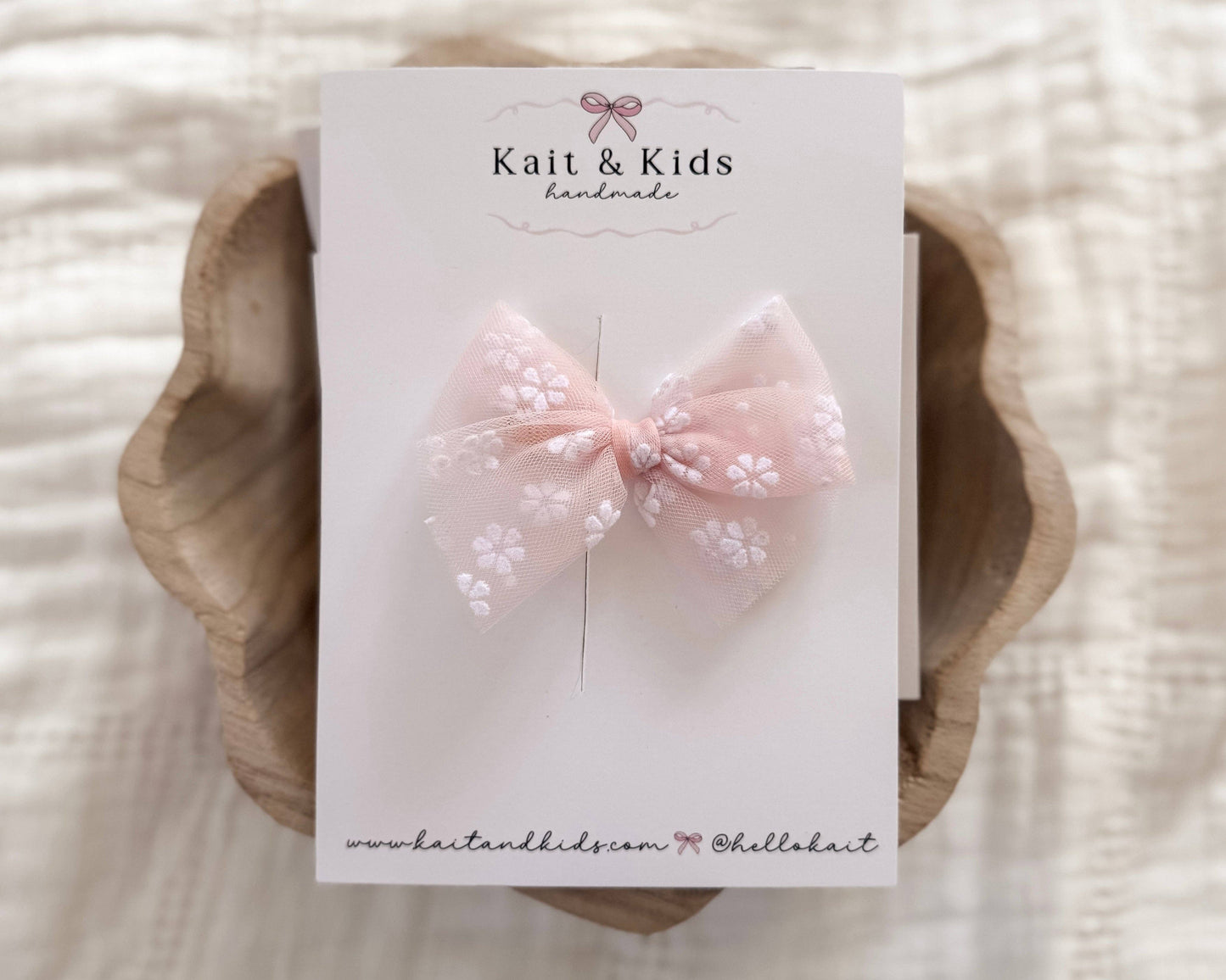 Pinky Peach Bow