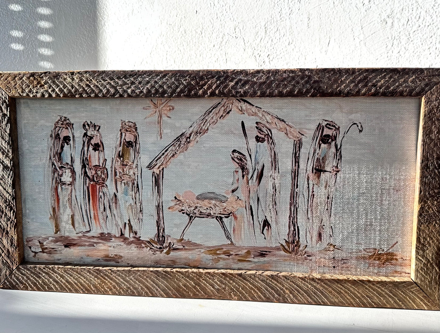 A Nativity Scene Art Canvas