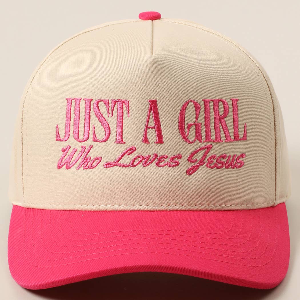 A Girl Who Loves Jesus Trucker Hat