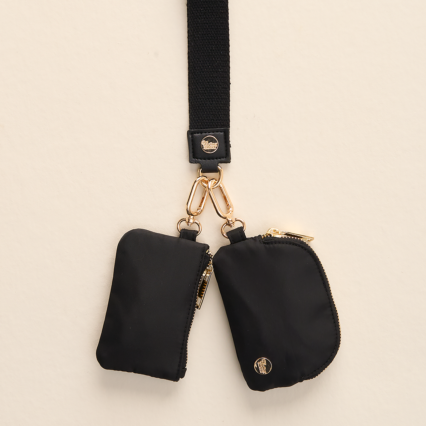 Dynamic Duo Pouch Wristlet- Black