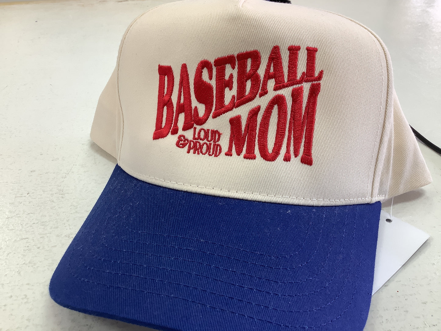 Baseball Mom Vintage Embroidered Hat