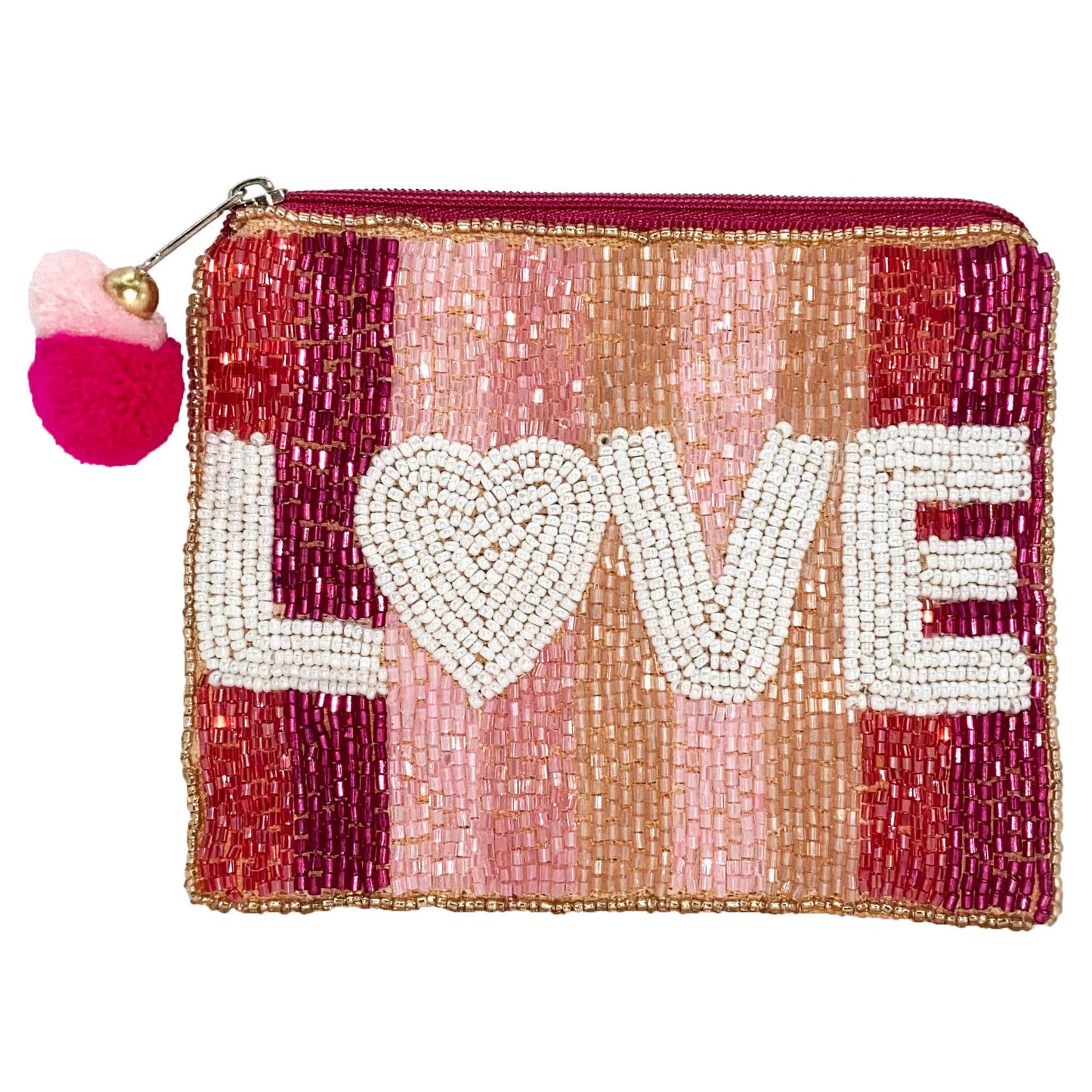Beaded Coin Purse LOVE