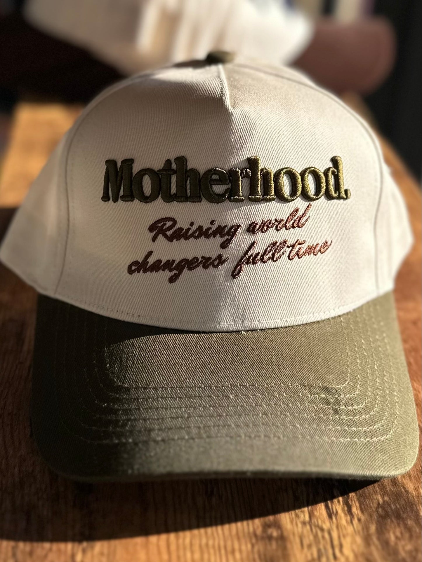 “Motherhood.” Embroider Hat