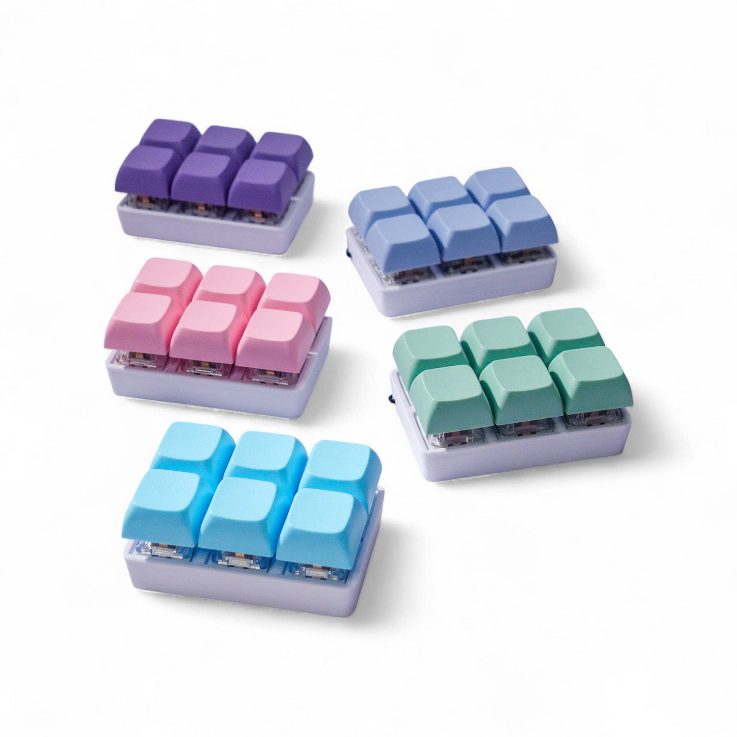 6 Key Keyboard Fidget Keychain