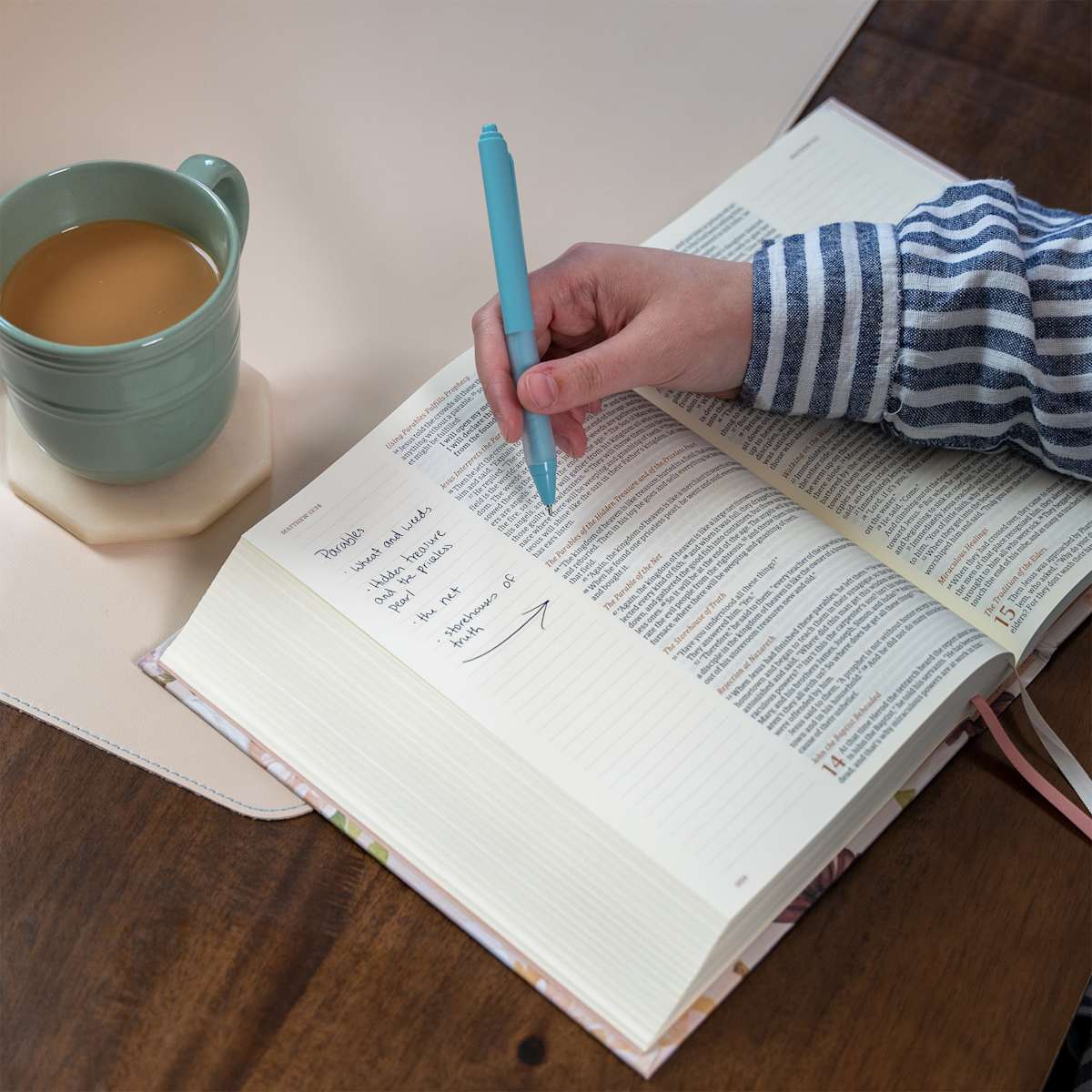 CSB Large Print Bible | Blush Garden
