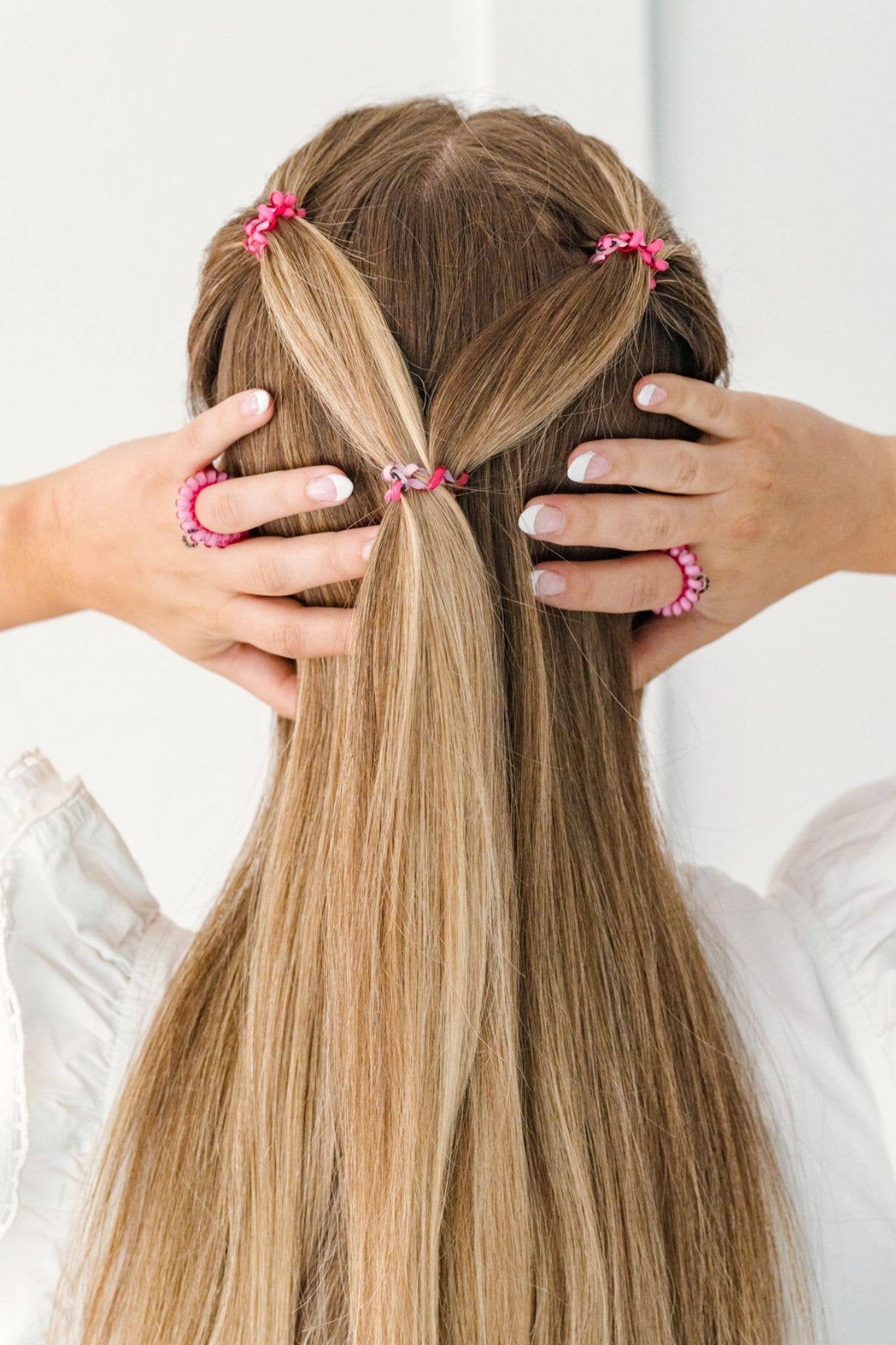 Tiny Blushing Spiral Hair Coil