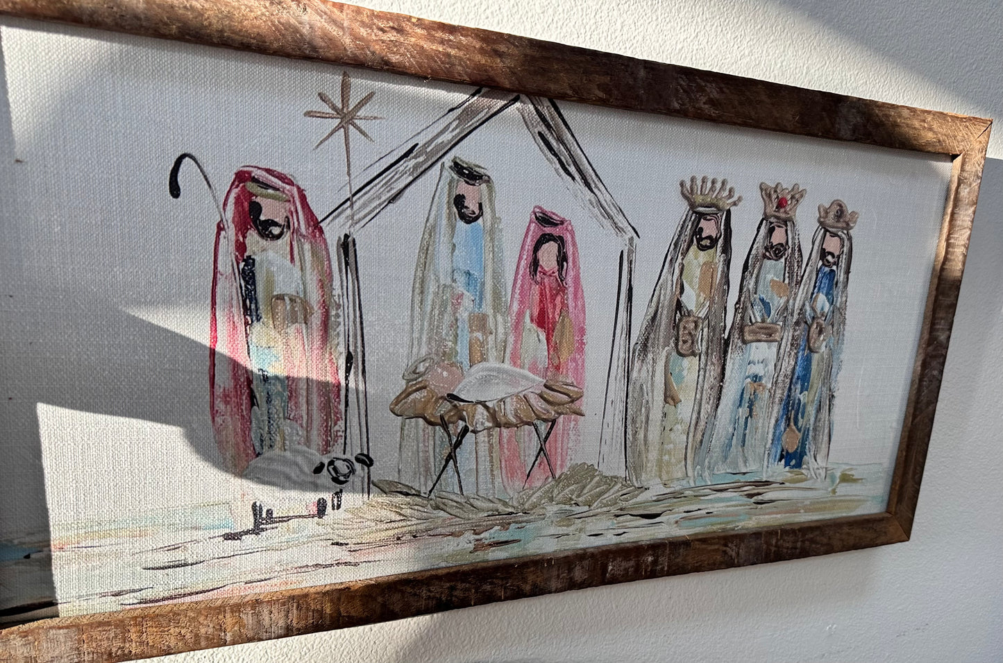 A Nativity Scene Art Canvas