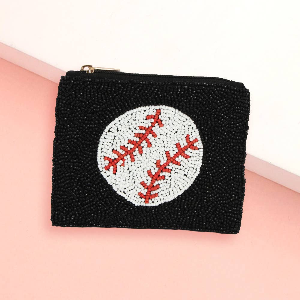 Mini Baseball Pouch Bag