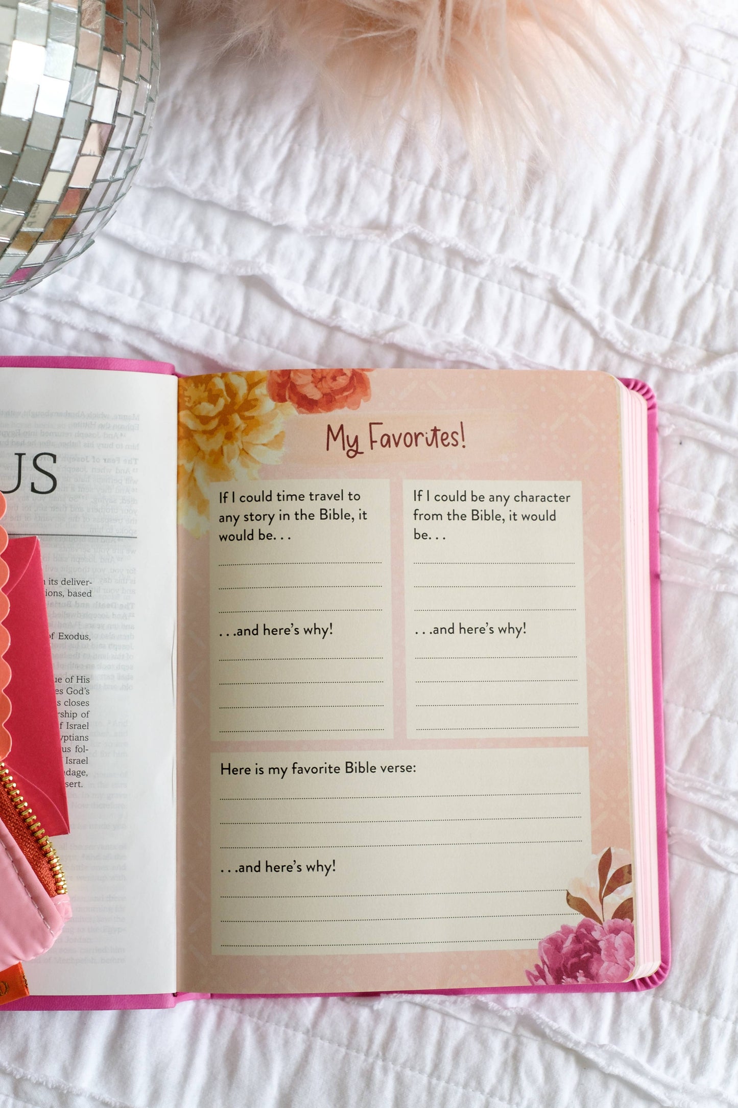 My Bible SKJV for Girls (Pink and Gold Florals)