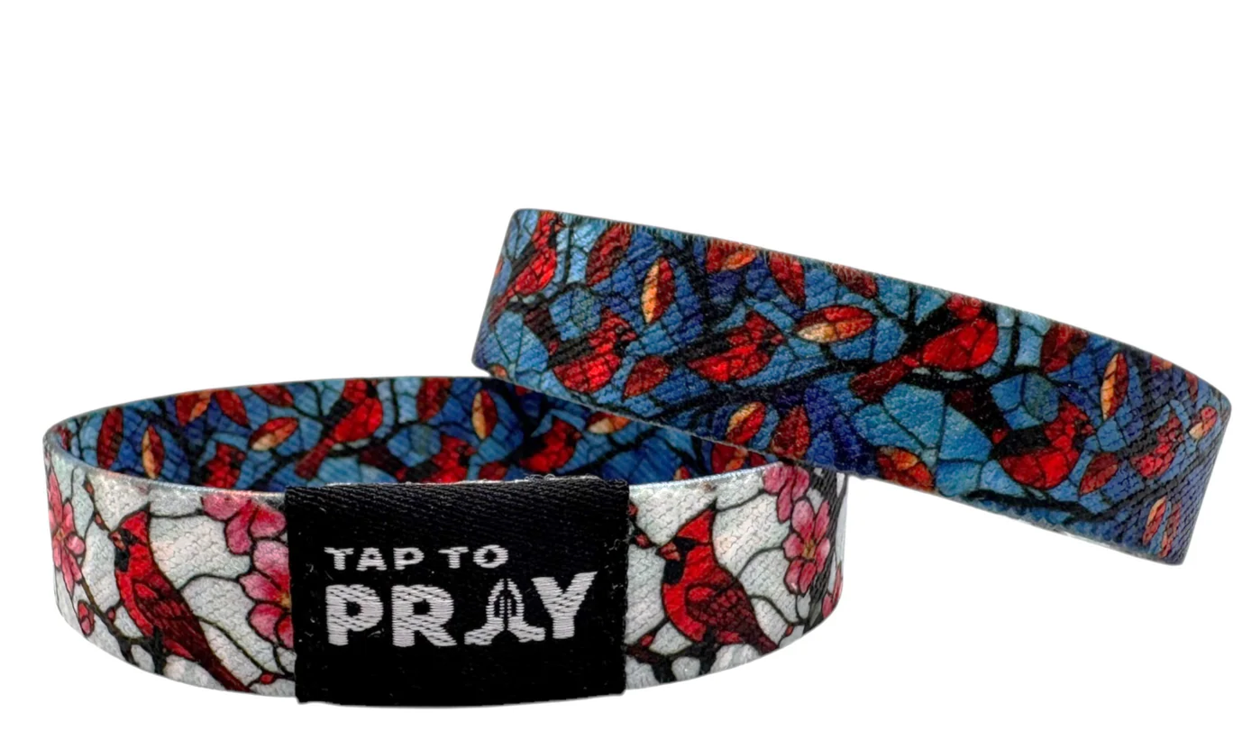 Tap to Pray Wristbands- Cardinals