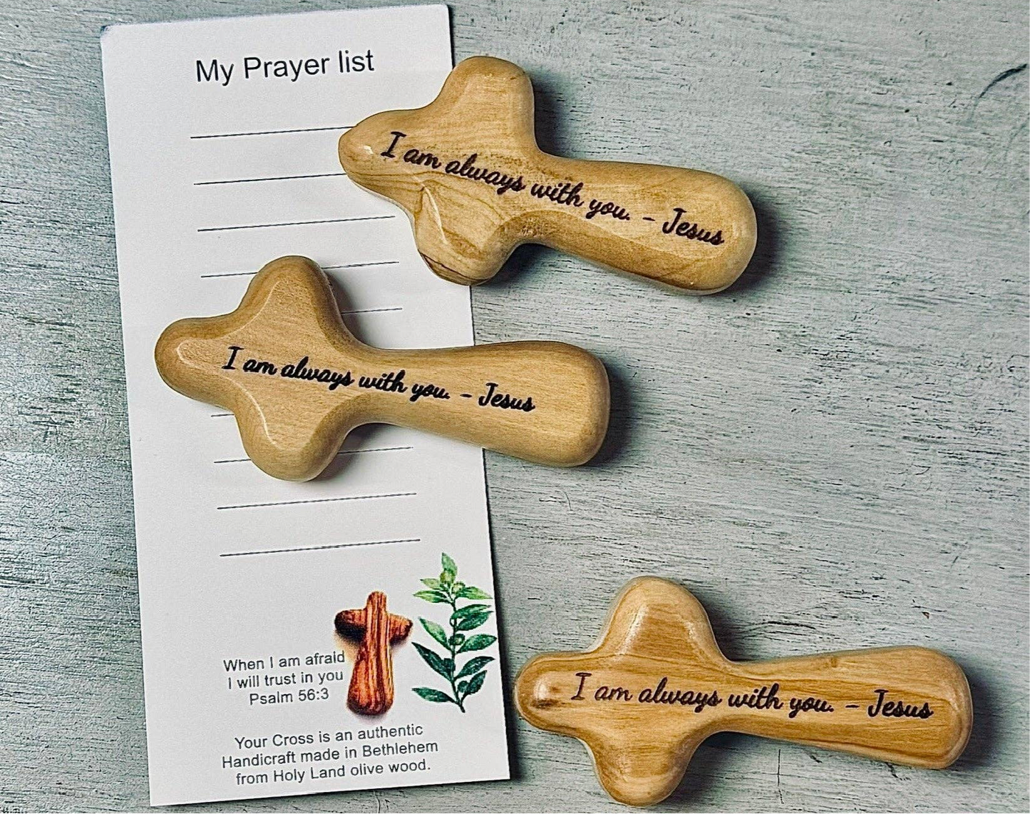 Olive Wood Prayer Cross