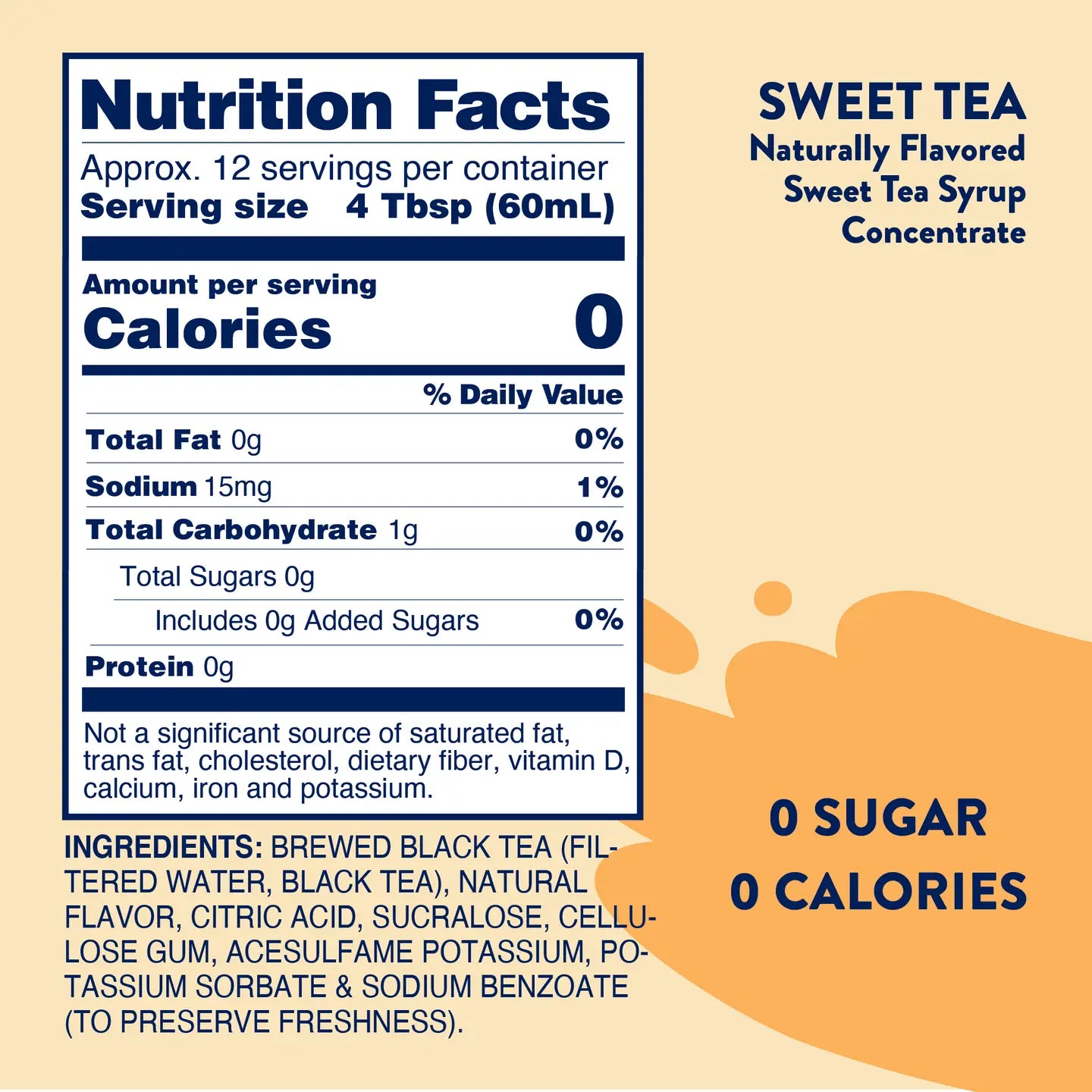 Sweet Tea Syrup Concentrate