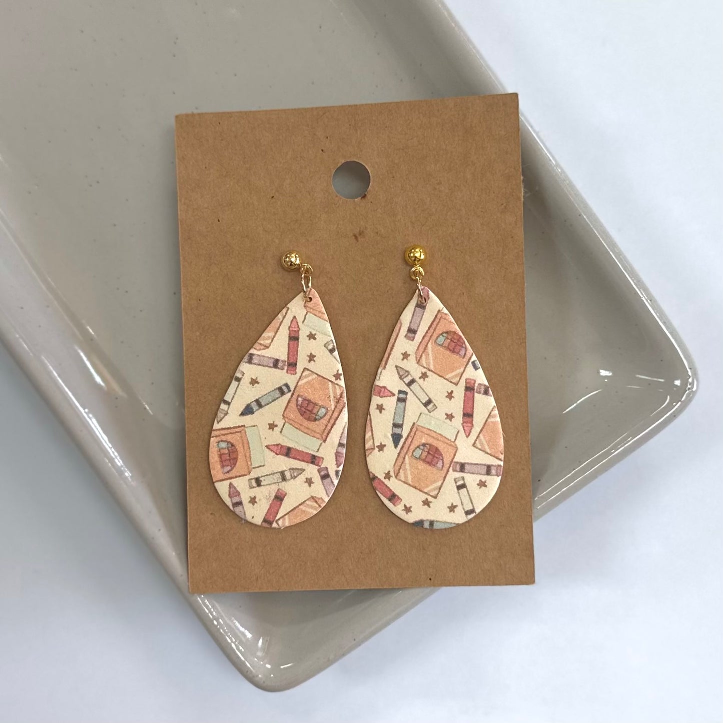 Southern Fields Teacher Earrings
