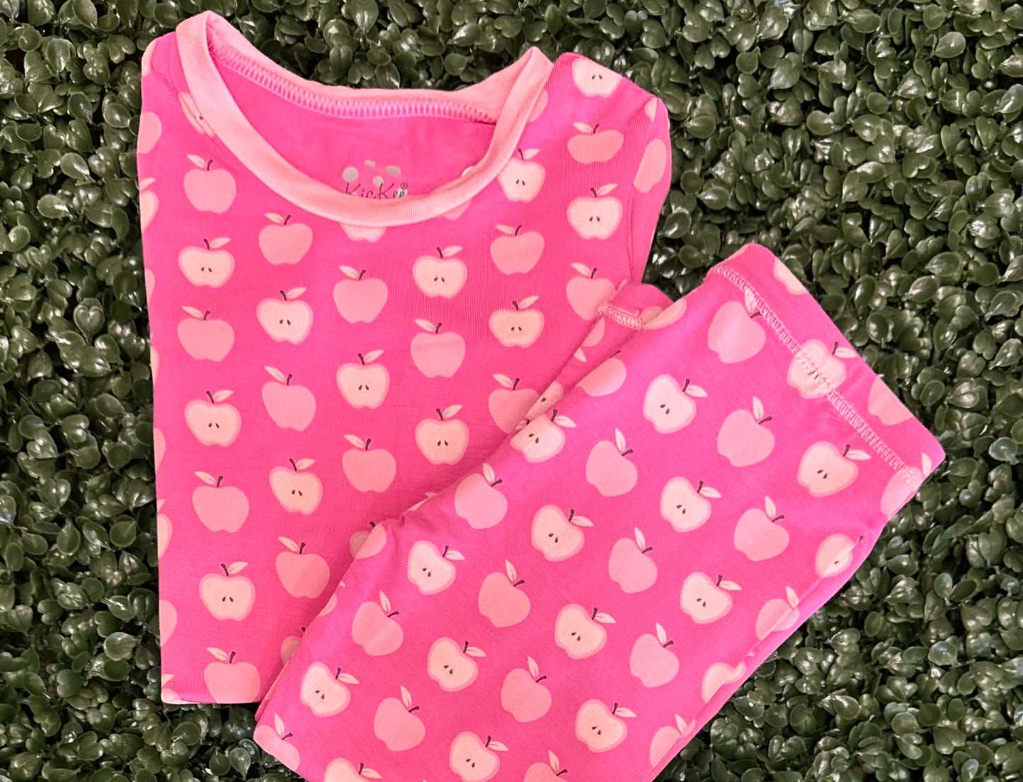 Kickee Pants Print Short Sleeve PJ Set- Tulip Johnny Appleseed