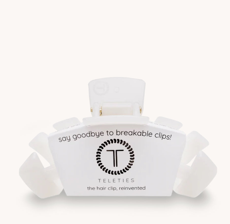 Classic Hair Clip | Medium | Coconut White