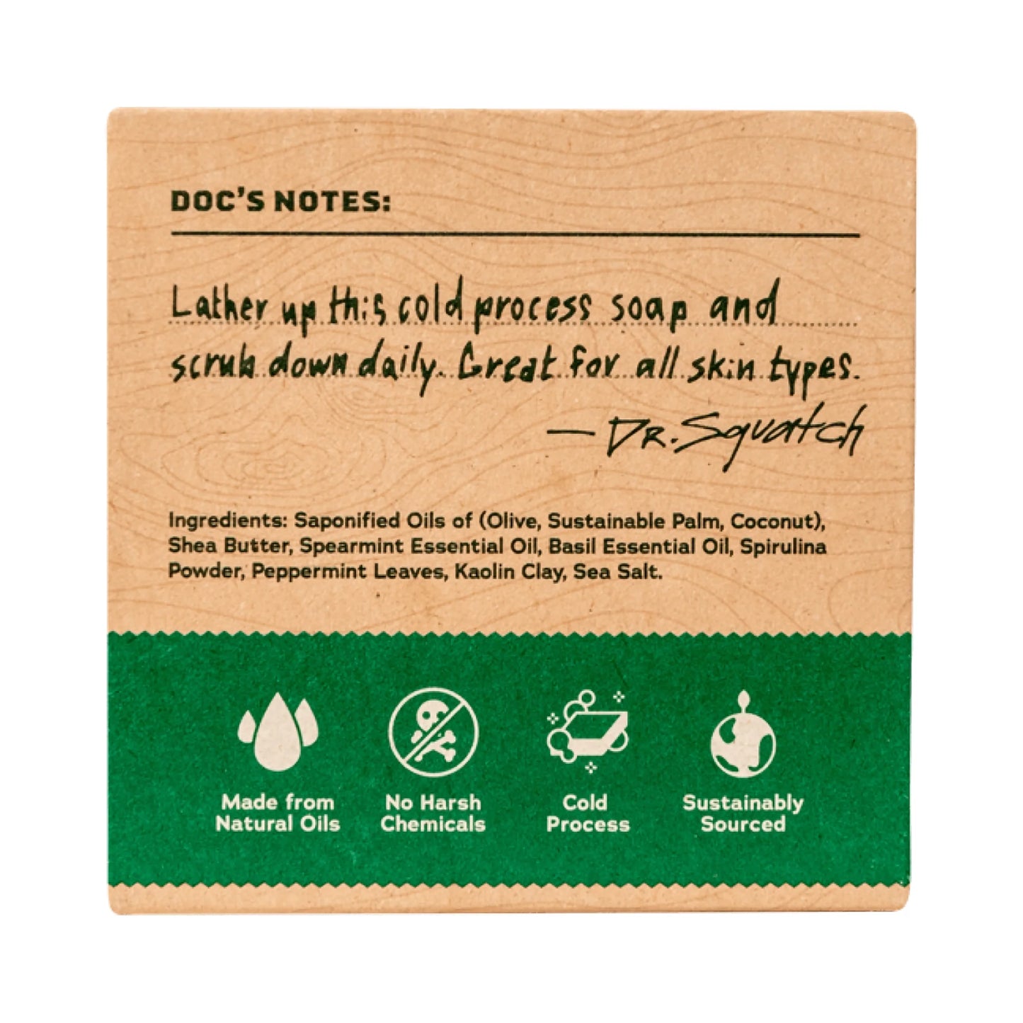 Dr. Squatch Spearmint Basil Bar Soap