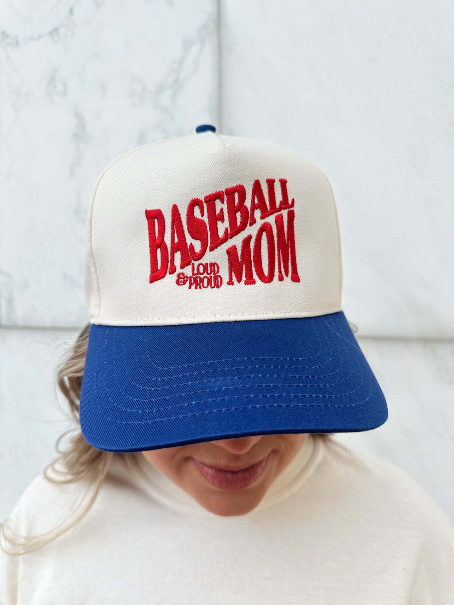 Baseball Mom Vintage Embroidered Hat