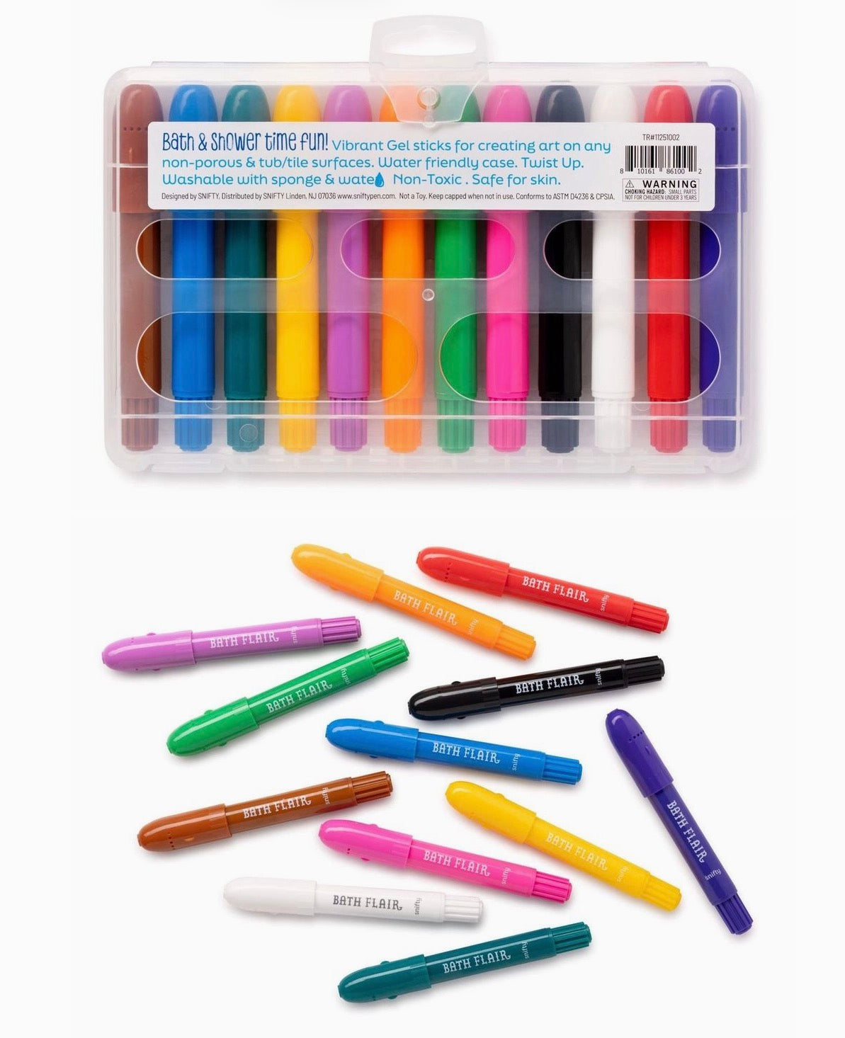 Bath Flair- Color Gel Sticks For Bathtime