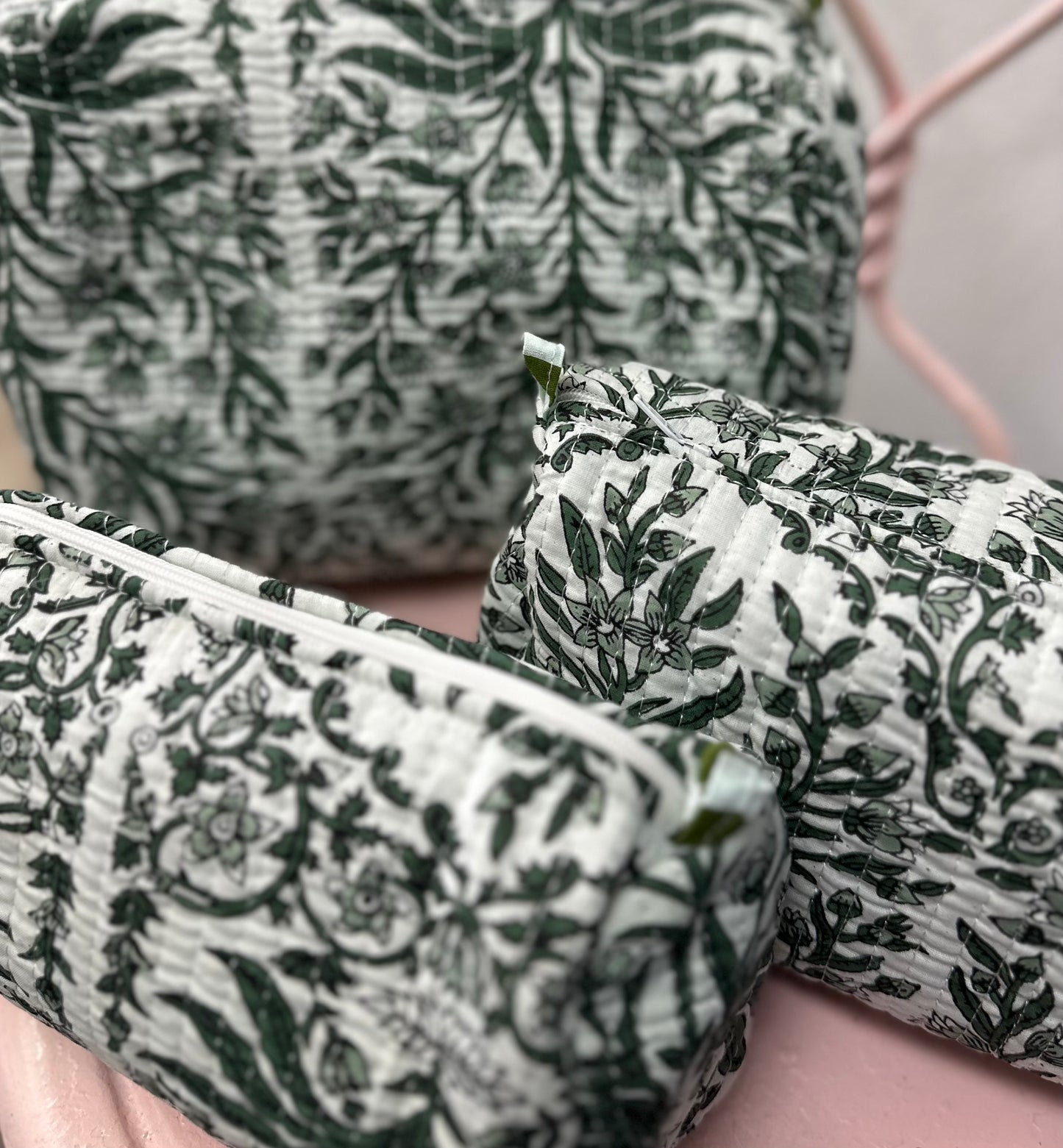 Verdant Meadow Cosmetic Bags