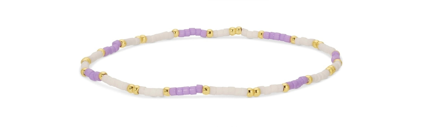 Purple Miyuki Delica Bracelet