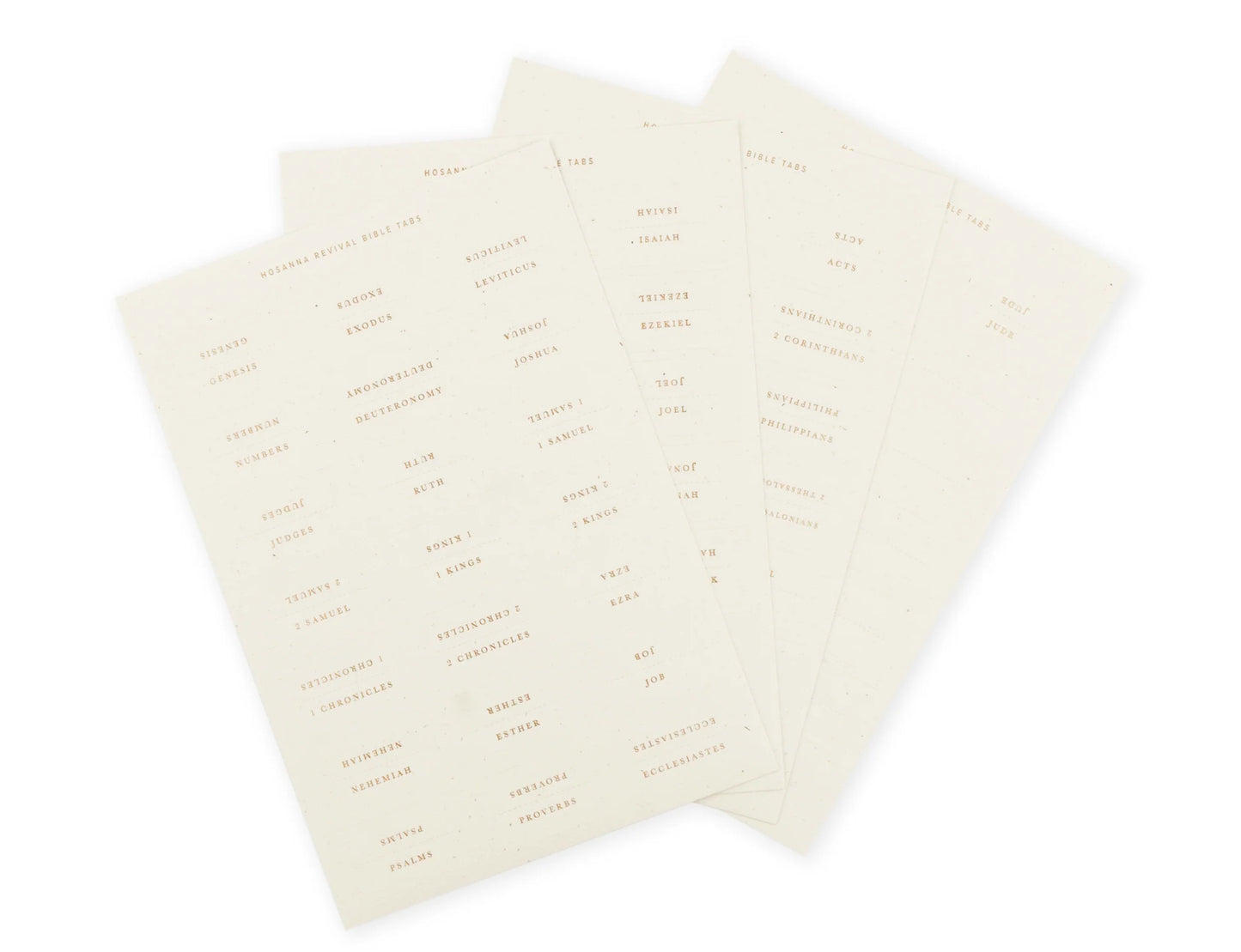 Bible Tabs: Gold