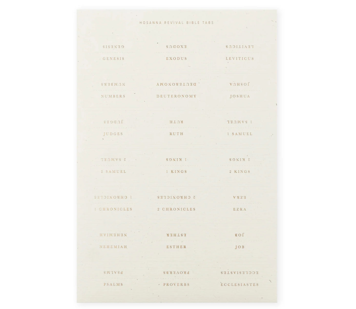 Bible Tabs: Gold