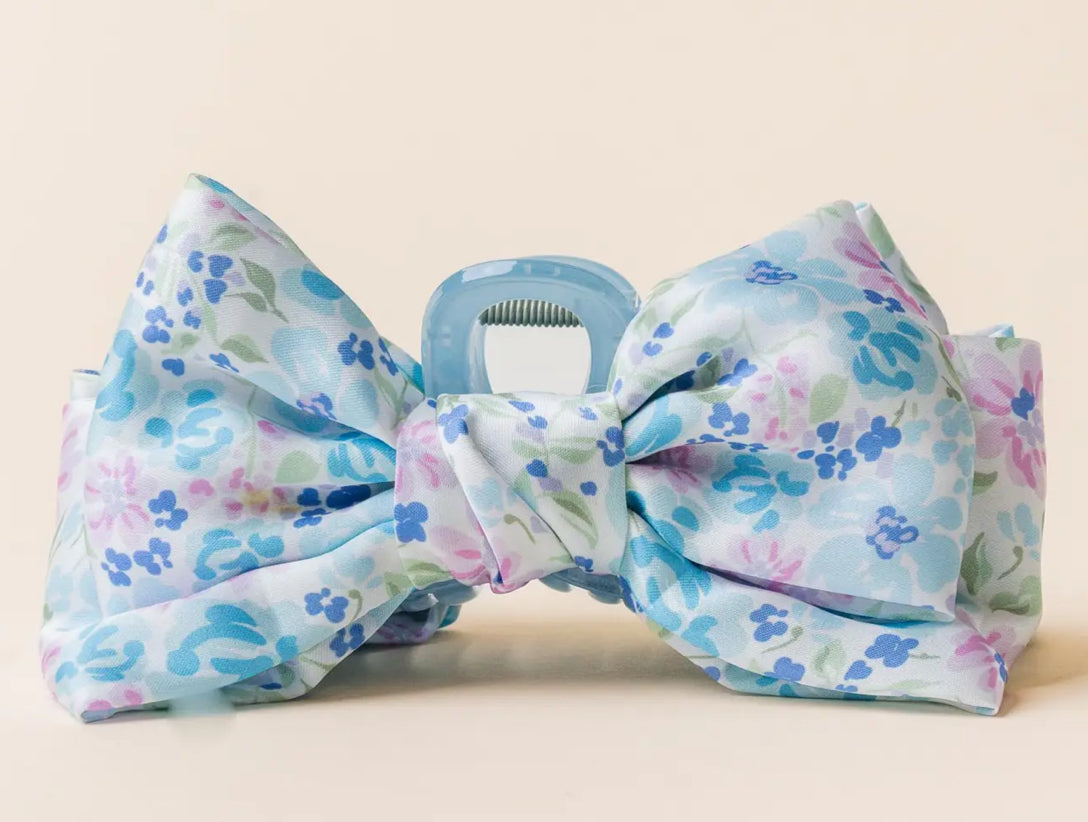 Satin Bow Claw Clip