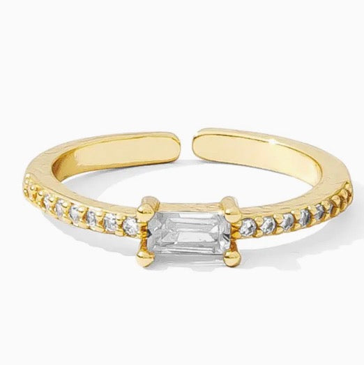 Color Pavé Adjustable Ring