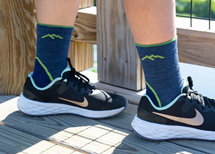 Kids Light Hiker Micro Crew Denim Socks