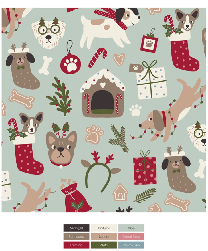 Aloe Christmas Dogs Pajama Set
