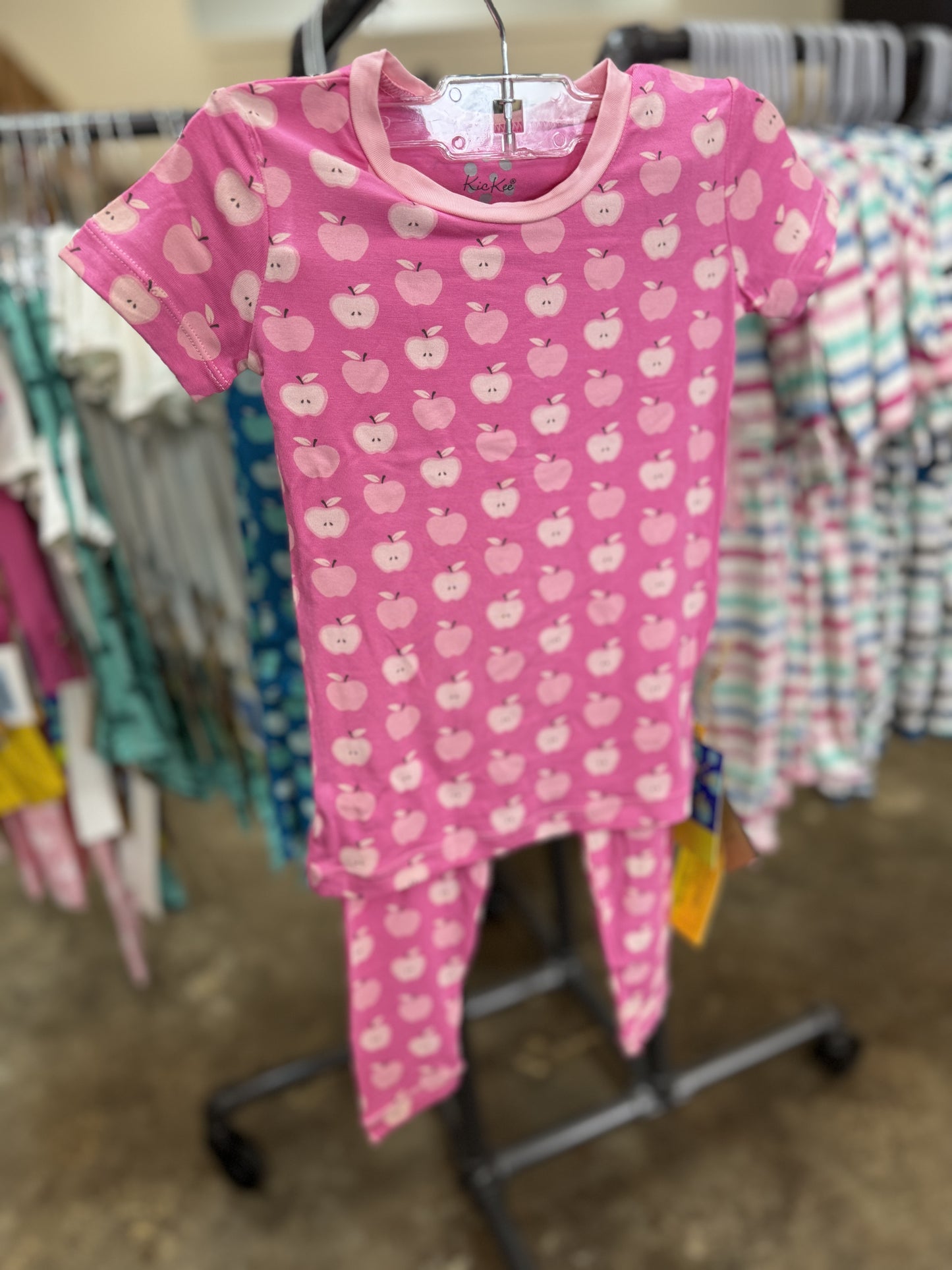 Kickee Pants Print Short Sleeve PJ Set- Tulip Johnny Appleseed