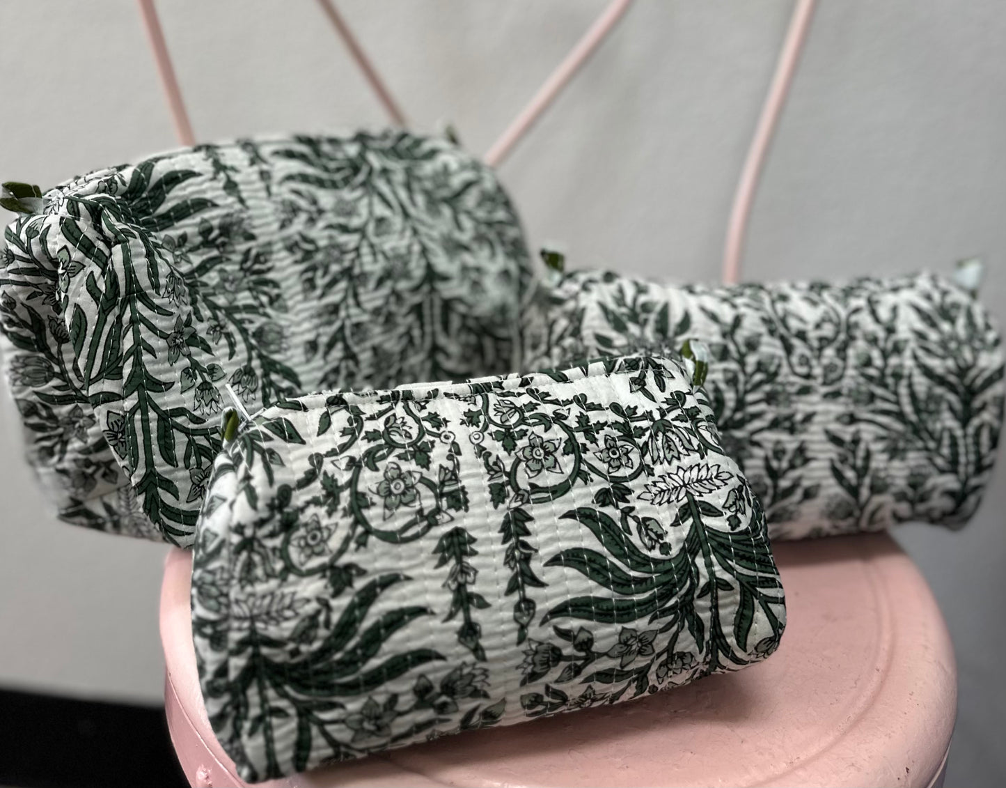 Verdant Meadow Cosmetic Bags