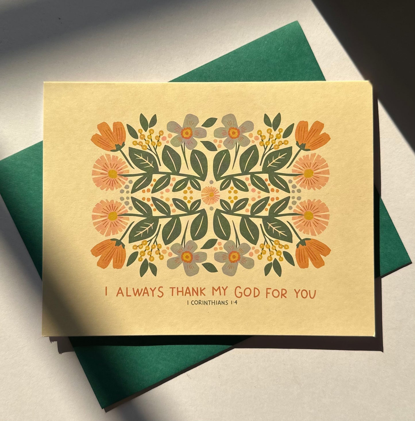 Greeting Card | 1 Corintians 1:4
