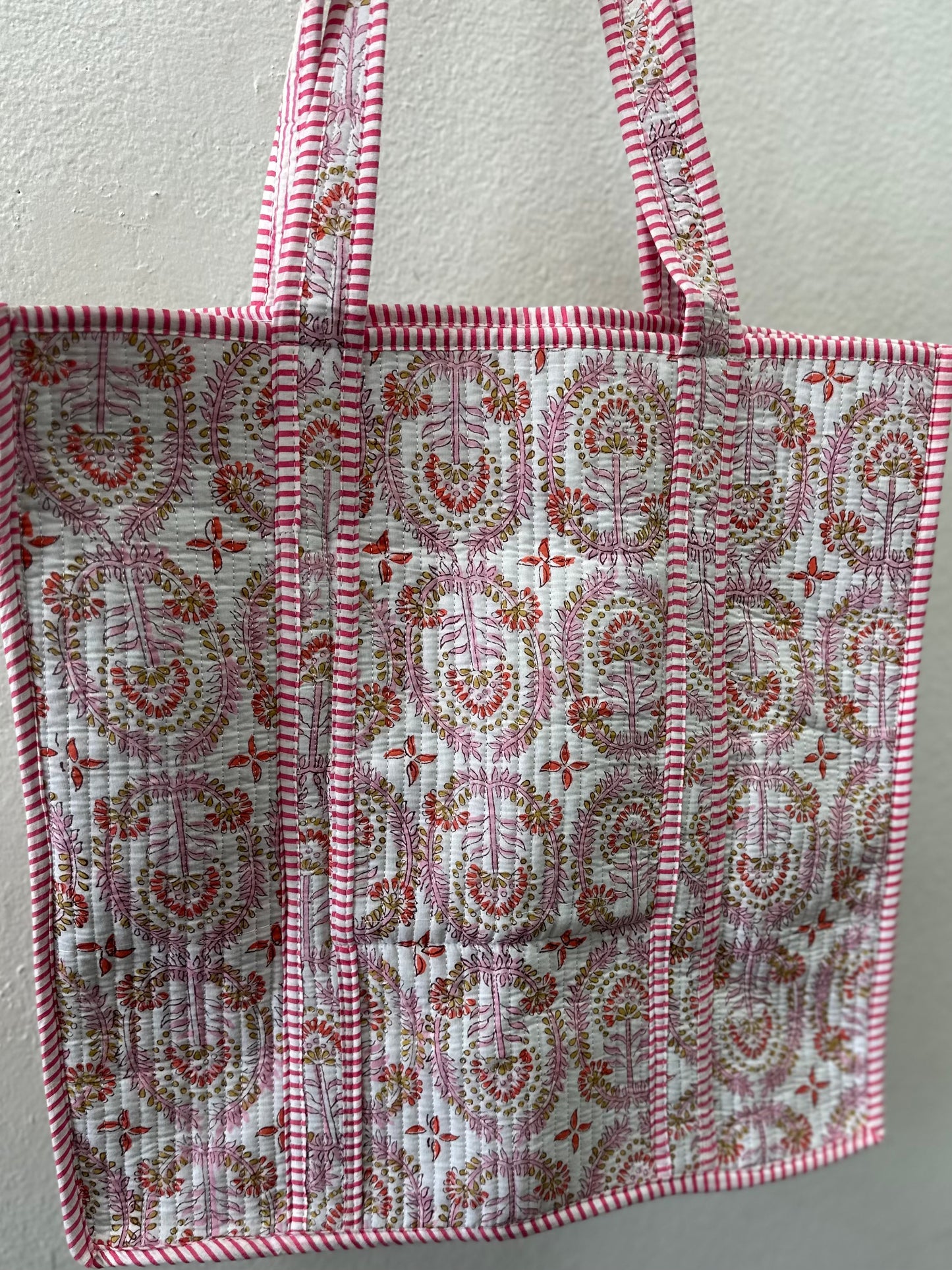 Pink Paradise Quilted Tote