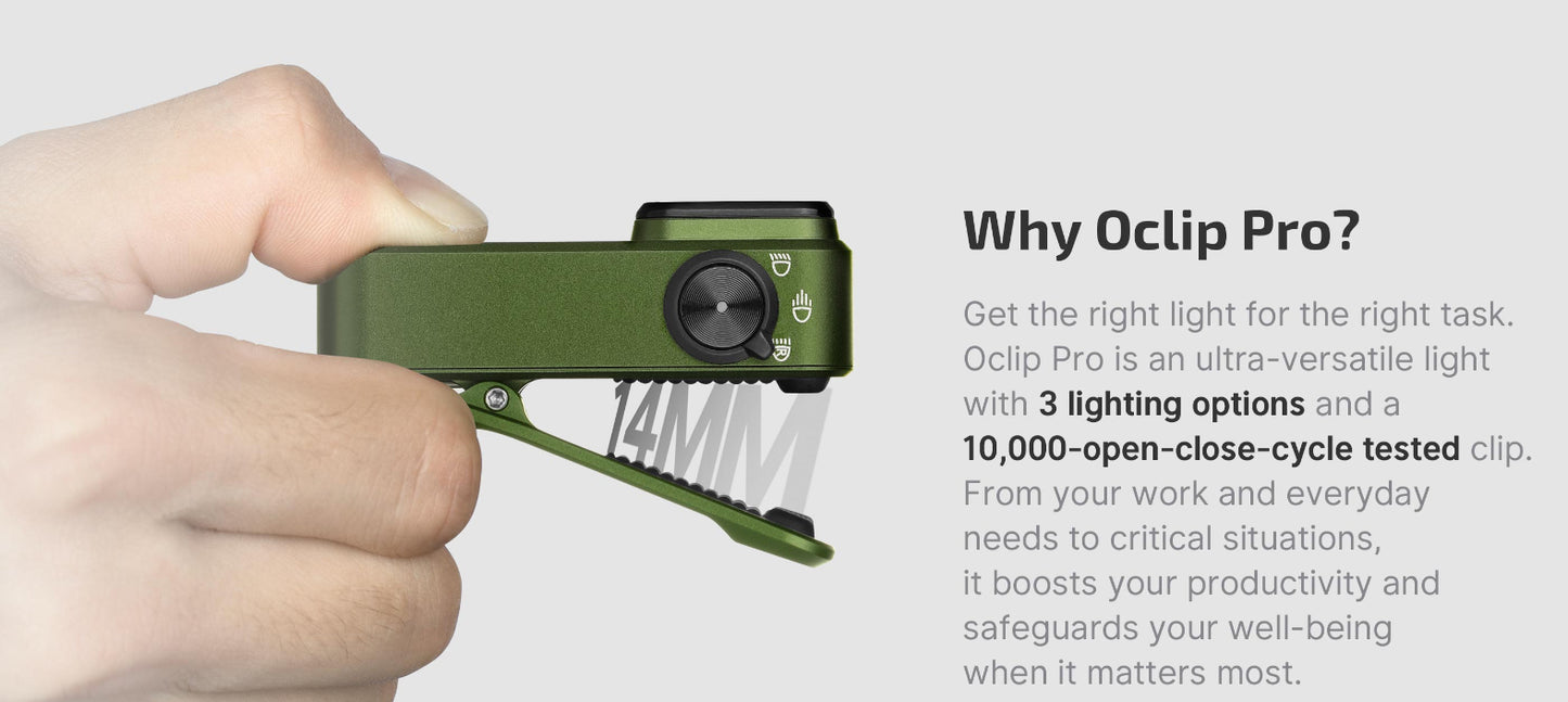 Oclip Pro Clip Flashlight