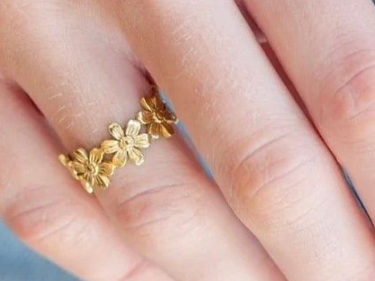 Floral Band Ring